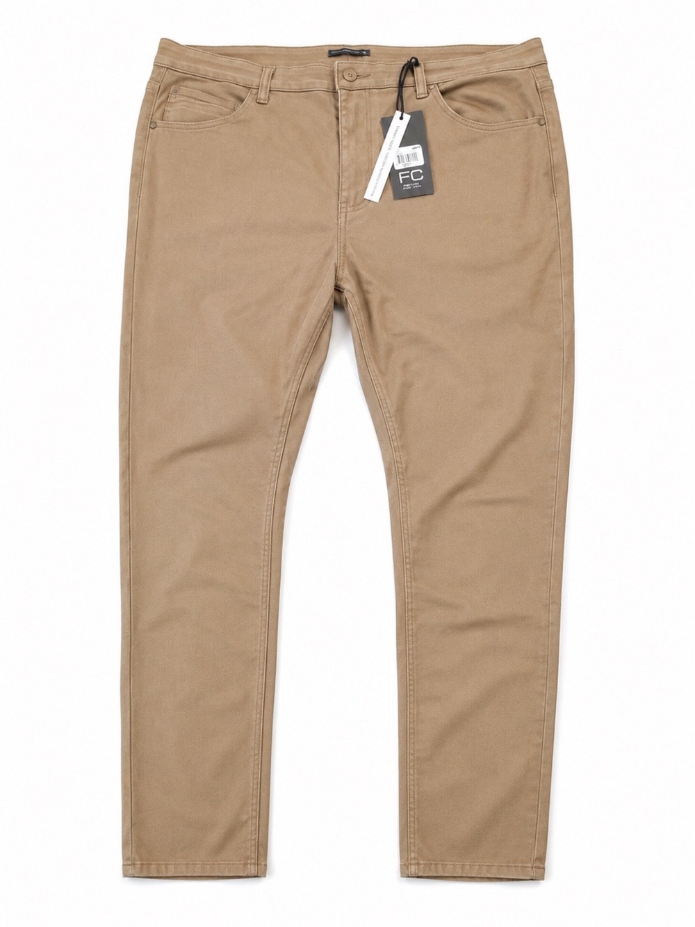 French Connection Tan Slim Straight Pants